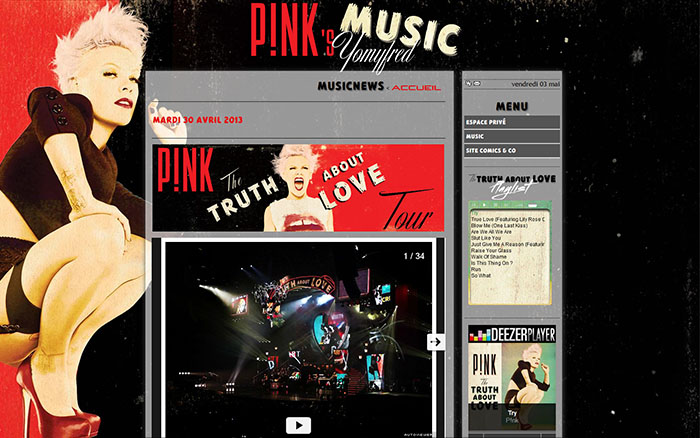 Pink's music
